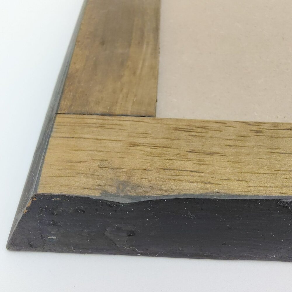 Solid Wood Picture Frame 13x10.5 Vintage Rustic Mission Style Heavy Wood Frame - Picture 5 of 10